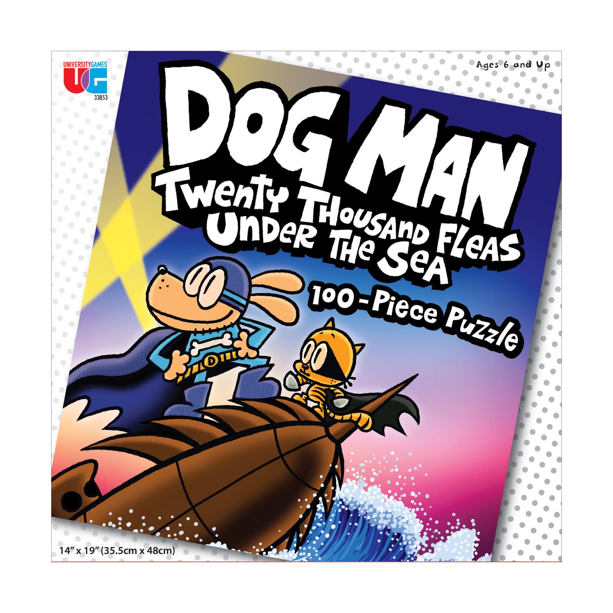 Dog Man - Twenty Thousand Fleas Under the Sea Jigsaw Puzzle: 100 Pcs